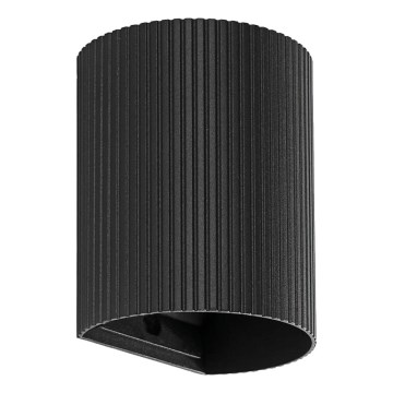 FARO 40527 - Wall light SOLE 1xGU10/8W/230V black corrugated round