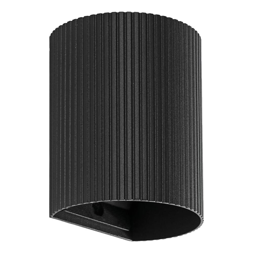 FARO 40527 - Wall light SOLE 1xGU10/8W/230V black corrugated round