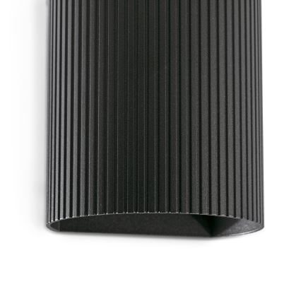 FARO 40527 - Wall light SOLE 1xGU10/8W/230V black corrugated round