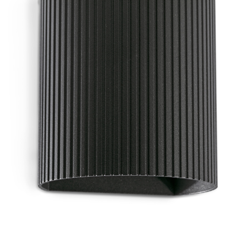 FARO 40527 - Wall light SOLE 1xGU10/8W/230V black corrugated round
