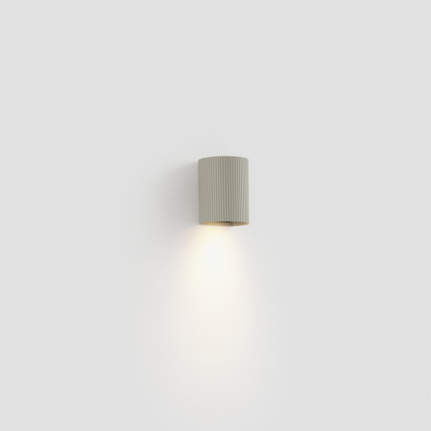 FARO 40528 - Wall light SOLE 1xGU10/8W/230V grey corrugated round