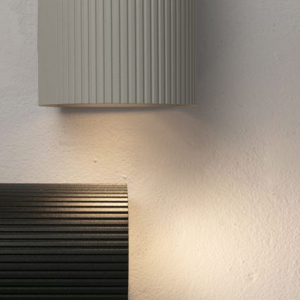 FARO 40528 - Wall light SOLE 1xGU10/8W/230V grey corrugated round