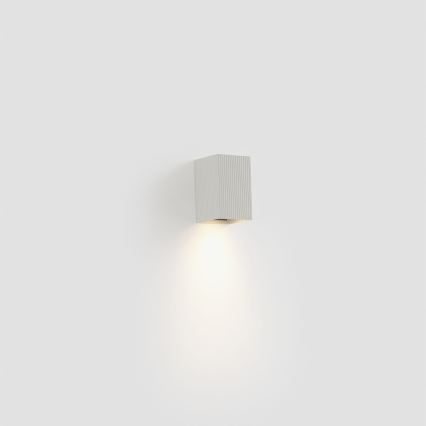 FARO 40534 - Wall light SOLE 1xGU10/8W/230V white corrugated angular