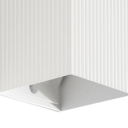 FARO 40534 - Wall light SOLE 1xGU10/8W/230V white corrugated angular