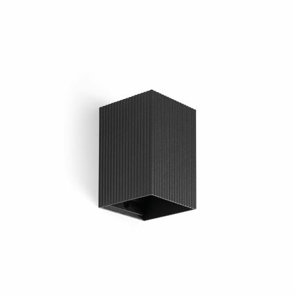 FARO 40535 - Wall light SOLE 1xGU10/8W/230V black corrugated angular