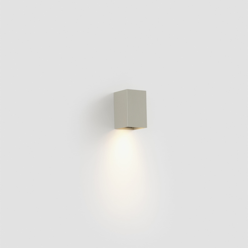 FARO 40536 - Wall light SOLE 1xGU10/8W/230V grey corrugated angular