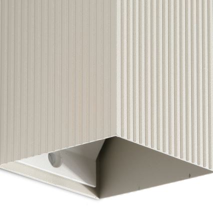 FARO 40536 - Wall light SOLE 1xGU10/8W/230V grey corrugated angular