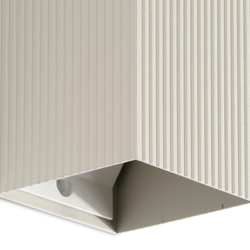 FARO 40536 - Wall light SOLE 1xGU10/8W/230V grey corrugated angular