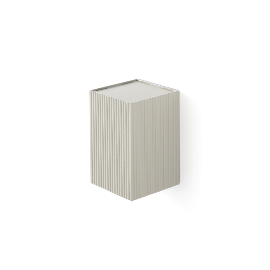 FARO 40536 - Wall light SOLE 1xGU10/8W/230V grey corrugated angular
