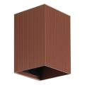 FARO 40537 - Wall light SOLE 1xGU10/8W/230V brick corrugated angular