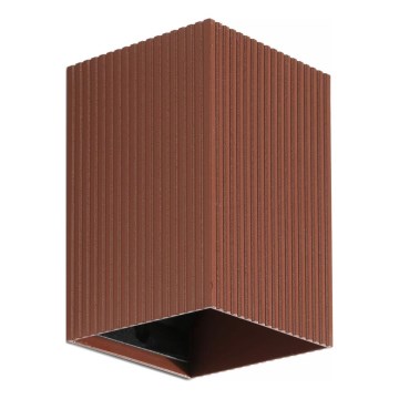 FARO 40537 - Wall light SOLE 1xGU10/8W/230V brick corrugated angular