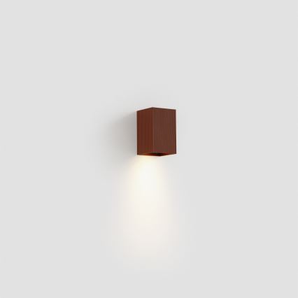 FARO 40537 - Wall light SOLE 1xGU10/8W/230V brick corrugated angular
