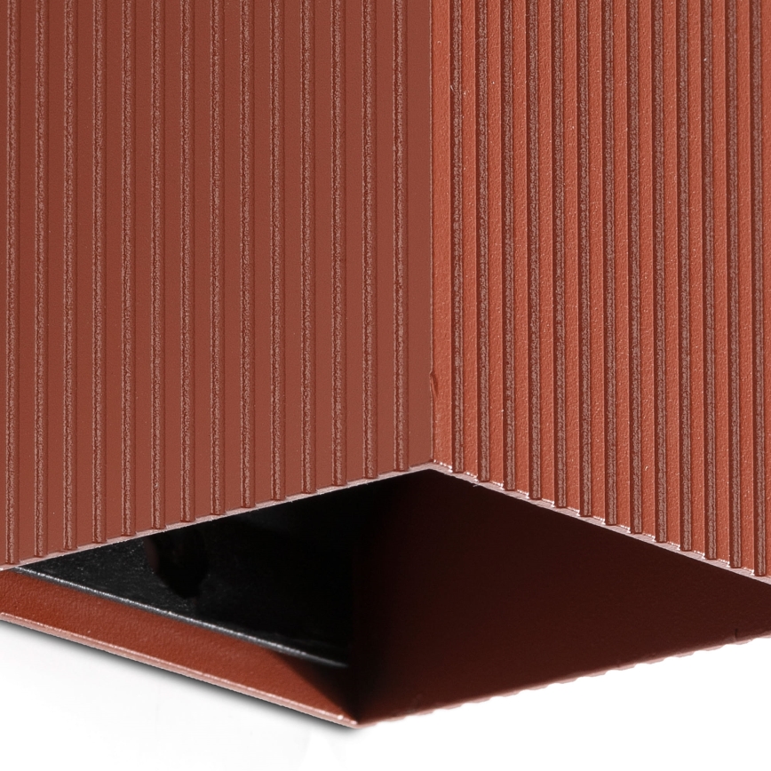 FARO 40537 - Wall light SOLE 1xGU10/8W/230V brick corrugated angular