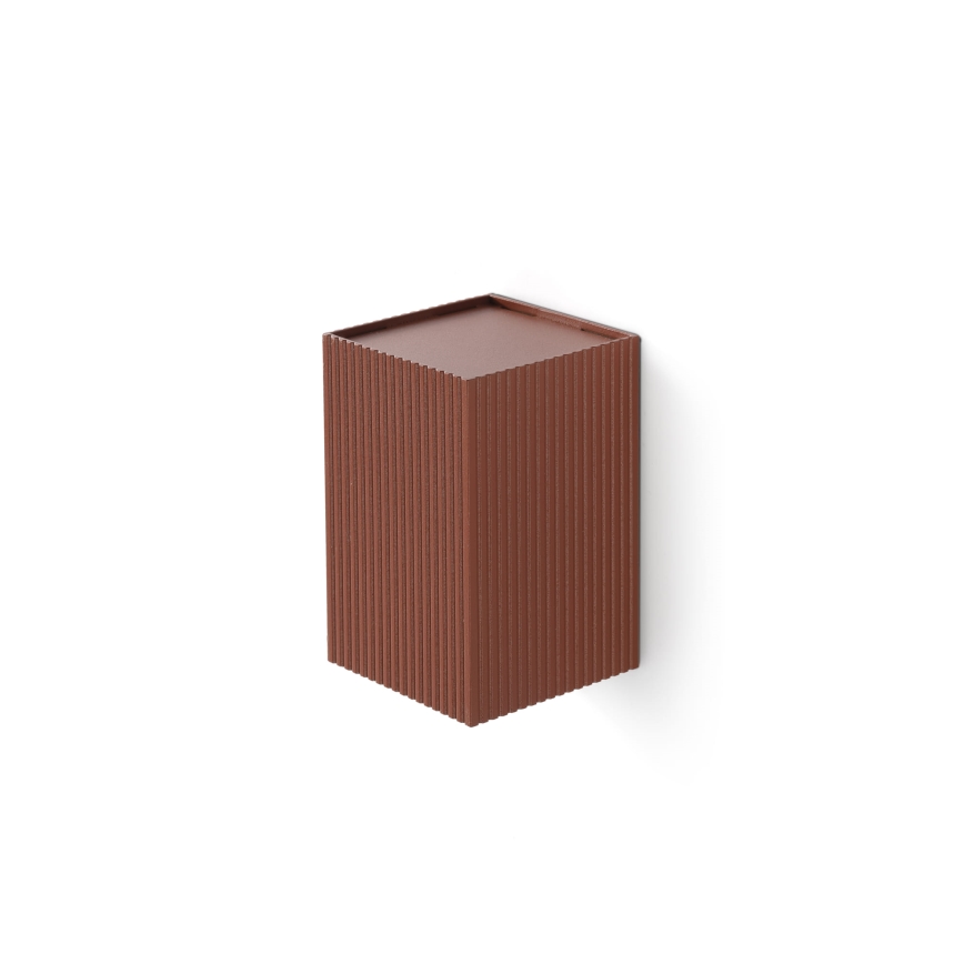 FARO 40537 - Wall light SOLE 1xGU10/8W/230V brick corrugated angular