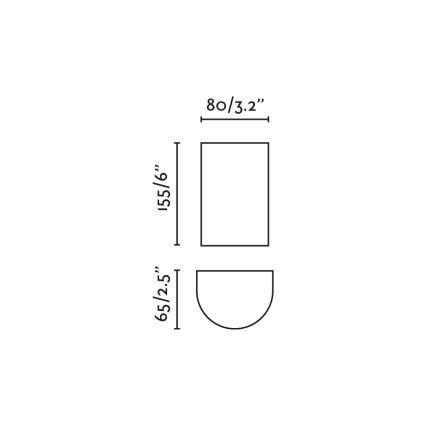 FARO 40538 - Wall light SOLE 2xGU10/8W/230V white round