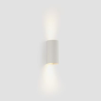 FARO 40542 - Wall light SOLE 2xGU10/8W/230V white corrugated round