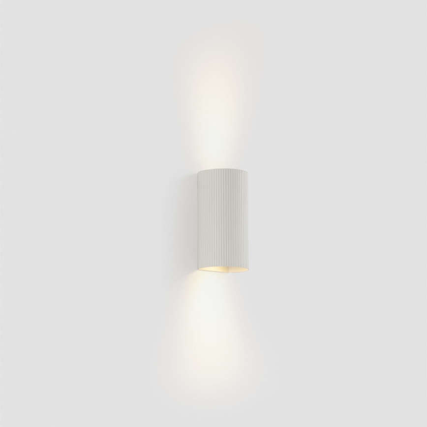 FARO 40542 - Wall light SOLE 2xGU10/8W/230V white corrugated round