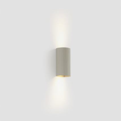 FARO 40544 - Wall light SOLE 2xGU10/8W/230V grey corrugated round