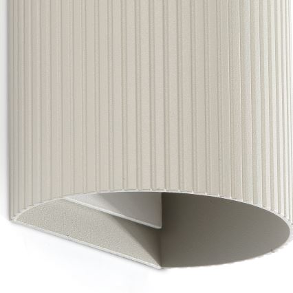 FARO 40544 - Wall light SOLE 2xGU10/8W/230V grey corrugated round