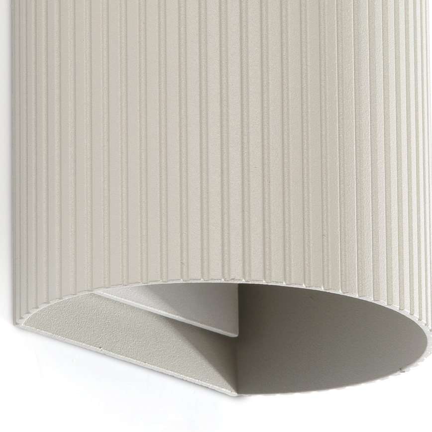FARO 40544 - Wall light SOLE 2xGU10/8W/230V grey corrugated round