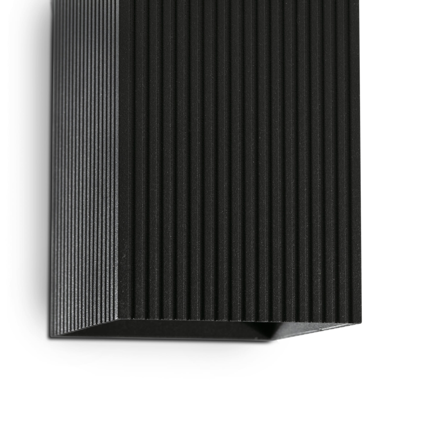 FARO 40566 - Wall light SOLE 2xGU10/8W/230V black corrugated angular