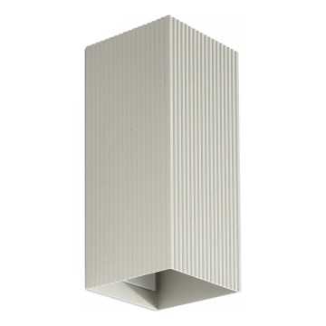 FARO 40567 - Wall light SOLE 2xGU10/8W/230V grey corrugated angular