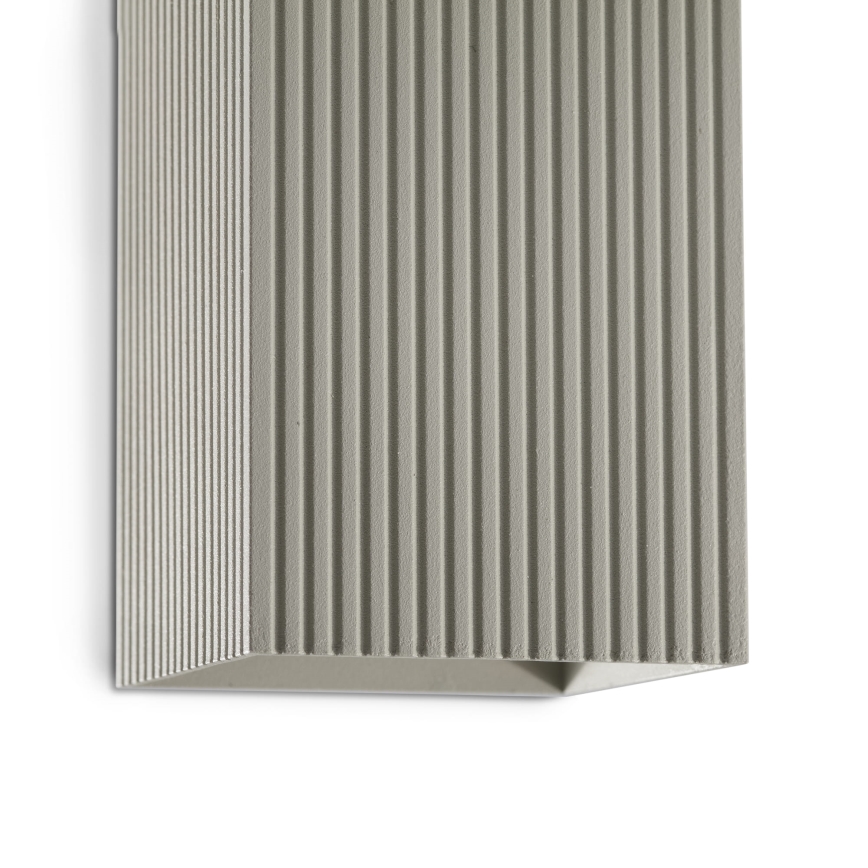 FARO 40567 - Wall light SOLE 2xGU10/8W/230V grey corrugated angular