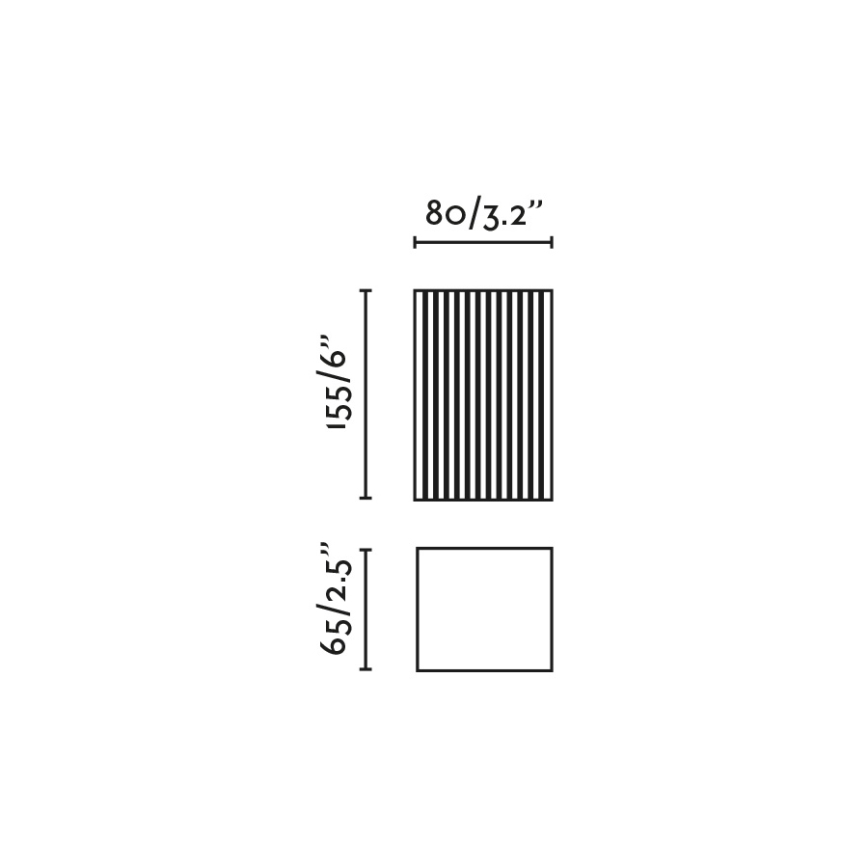 FARO 40567 - Wall light SOLE 2xGU10/8W/230V grey corrugated angular