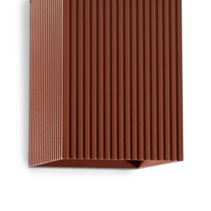 FARO 40568 - Wall light SOLE 2xGU10/8W/230V brick corrugated angular