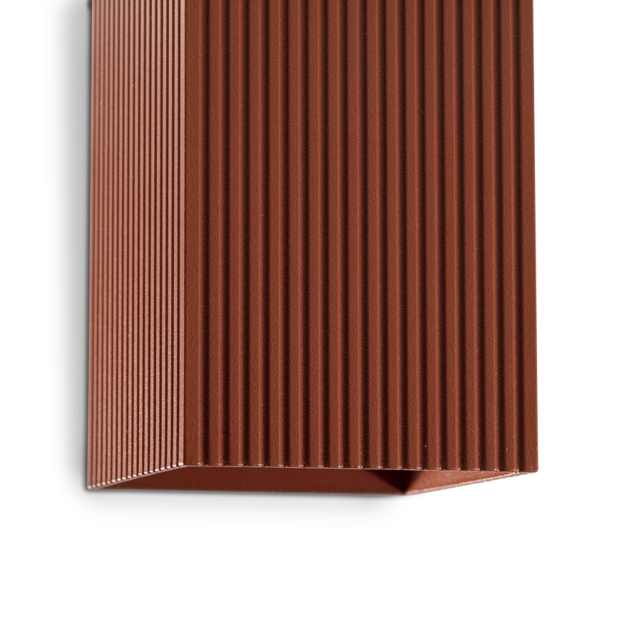 FARO 40568 - Wall light SOLE 2xGU10/8W/230V brick corrugated angular
