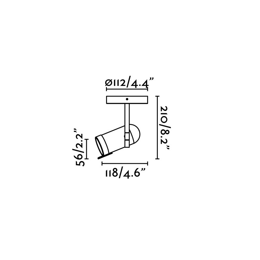 Faro 43530 - Spotlight ORLEANS 1xGU10/8W/230V black