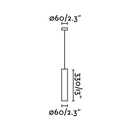 FARO 43755 - Chandelier on a string STAN 1xGU10/8W/230V