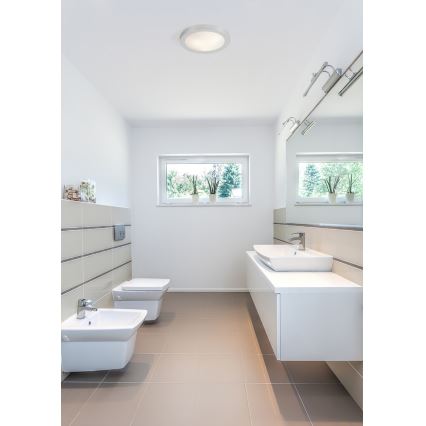 FARO 62980 - Bathroom ceiling light LOGOS-1 1xE27/20W/230V IP44