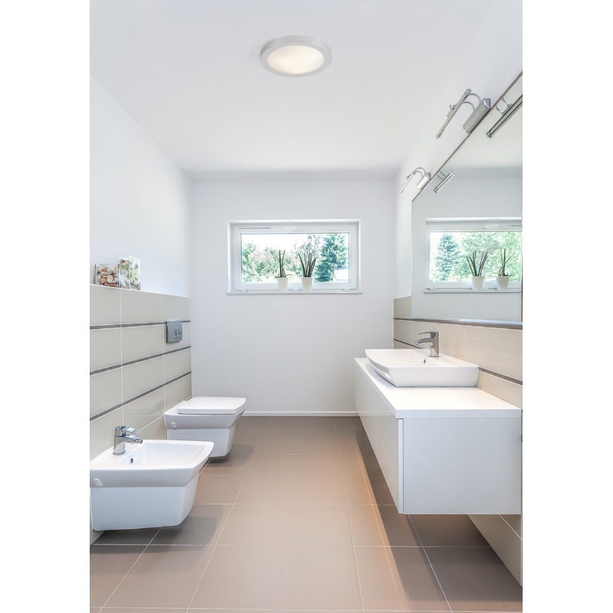 FARO 62981 - Bathroom ceiling light LOGOS 2xE27/20W/100-240V IP44