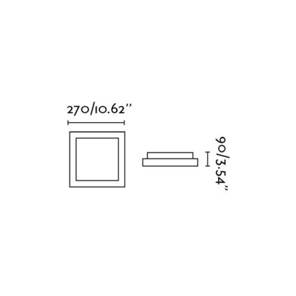 FARO 62983 - Bathroom ceiling light TOLA 1 1xE27/20W/230V IP44