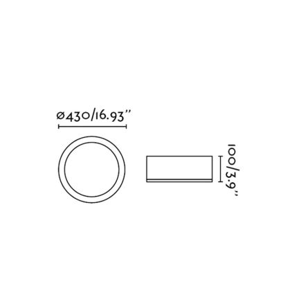 FARO 63399 - Bathroom ceiling light KAO LED/35W/230V IP44