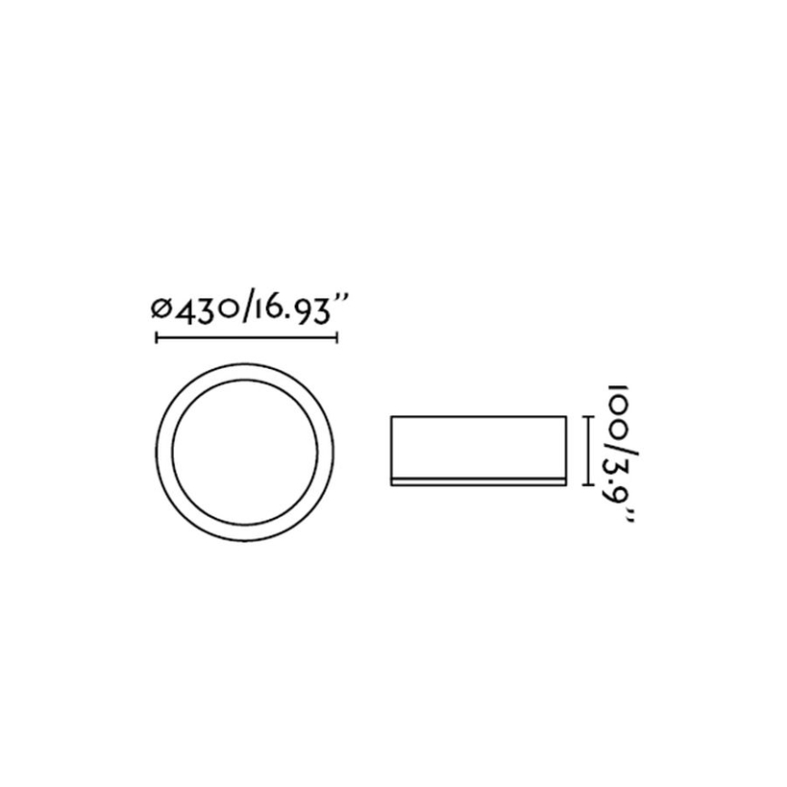 FARO 63399 - Bathroom ceiling light KAO LED/35W/230V IP44