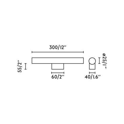 FARO 63548 - LED Bathroom mirror lighting CALMA LED/5W/230V IP44 gold