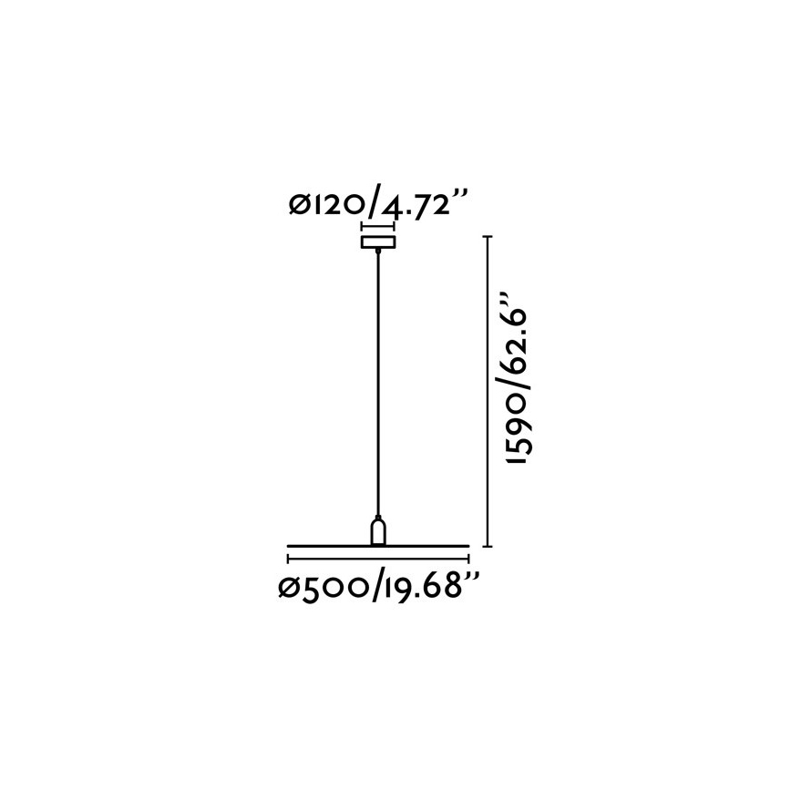 FARO 68145 - Chandelier on a string PLAT 1xE27/60W/230V