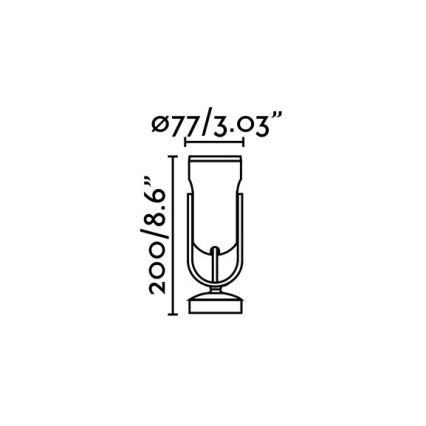 FARO 70035 - LED Outdoor wall light SLOT-1 LED/14W/230V IP65 3000K