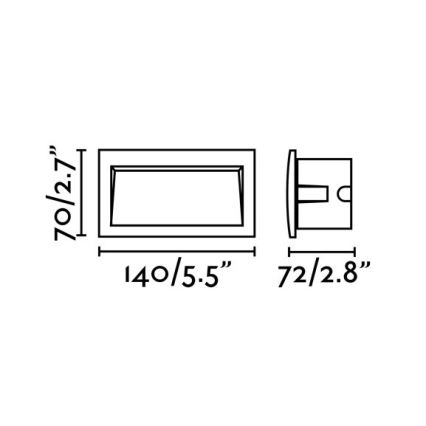FARO 70147 - LED Outdoor Recessed Luminaire SEDNA-2 LED/3W/230V IP65