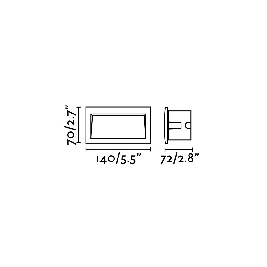 FARO 70147 - LED Outdoor Recessed Luminaire SEDNA-2 LED/3W/230V IP65