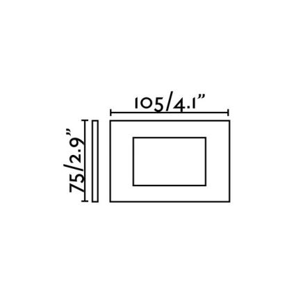 FARO 70163 - LED Outdoor recessed light SPARK-1 LED/5W/230V IP65