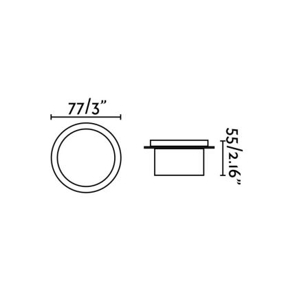 FARO 70265 - LED Bathroom recessed light GALO LED/3W/230V IP54