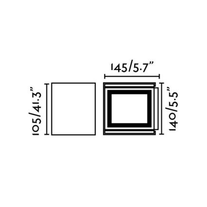 FARO 70270 - LED Outdoor wall light OLAN 2xLED/3W/230V IP54