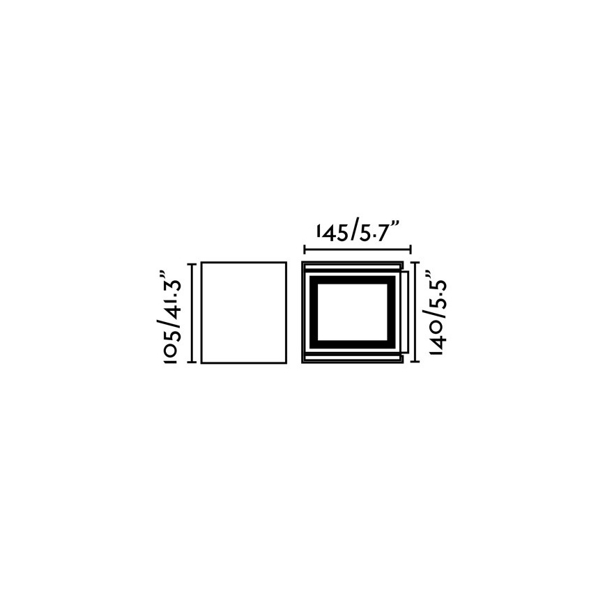 FARO 70270 - LED Outdoor wall light OLAN 2xLED/3W/230V IP54