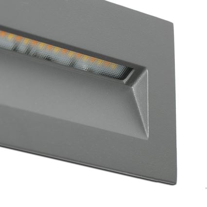 FARO 70289 - LED Built-in light MANI LED/5W/230V 2200/2700/3200/4000K IK07 IP65 grey