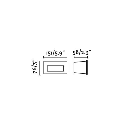 FARO 70289 - LED Built-in light MANI LED/5W/230V 2200/2700/3200/4000K IK07 IP65 grey