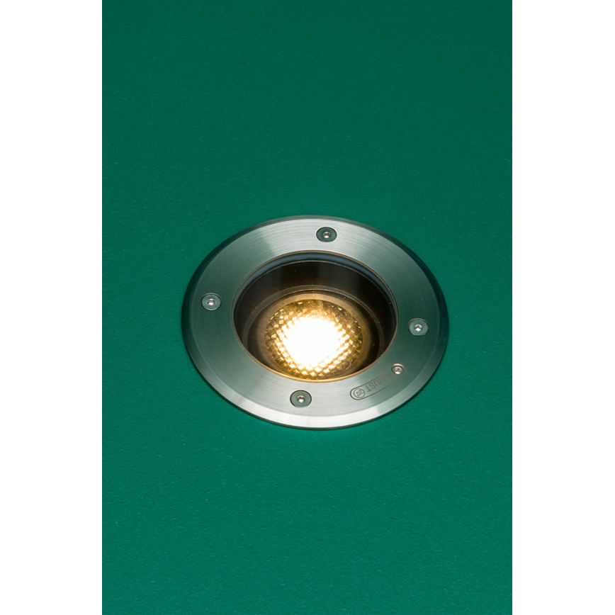 FARO 70310 - GEISER Outdoor Drive-Over In-Ground Light 1xGU10/8W/230V IK08 IP67 Stainless Steel