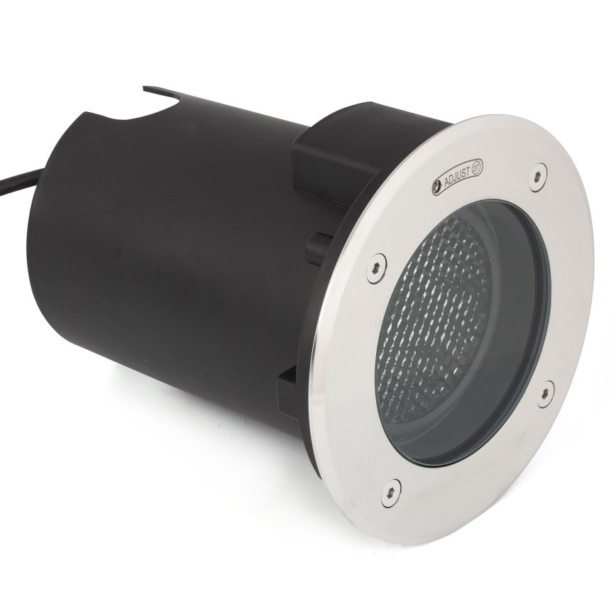FARO 70310 - GEISER Outdoor Drive-Over In-Ground Light 1xGU10/8W/230V IK08 IP67 Stainless Steel